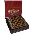 特別価格Grace Chess Inlaid Wood Board Game with Metal Pieces - 30cm Set好評販売中
