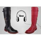 バイクブーツ  PU革ブーツ  ロングブーツ　メンズシューズ    冬  ライディングブーツ ステージ用靴　コスプレイヤー　かっこいい  防寒防風　バイク用品