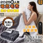 【2025最新】電気毛布 速暖 掛け敷き 電気ブランケット 9段階温度調節 12Ｈタイマー 抗菌防臭 ダニ退治 電気敷き毛布ト 洗える 即暖 厚手 寒さ対策 プレゼント