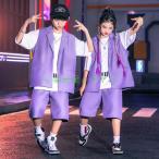 夏 キッズダンス衣装 ヒップホップ HIPHOP ダンス衣装 トップス パンツ 子供服 韓国 ステージ衣装 キッズ ジャズダンス ダンスウェア 練習着 体操服