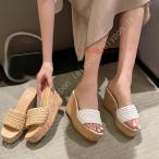オフィスサンダル サンダル レディース ウェッジソールサンダル サンダル 軽量 安定感 厚底 6cm 厚底サンダル オフィスサンダル 6cm アンクルストラップ