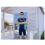 水着メンズフィットネス水着半袖短パ...