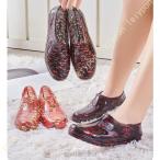 お洒落レインシューズレディースレイ...