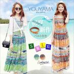 ショッピングワンピース 夏 レディース マキシワンピース レディース ワンピース 春 夏 リゾート シフォン ロング シフォンワンピース 花柄 Vネック ノースリーブ カットソー 上品 フレア 大きいサイズ