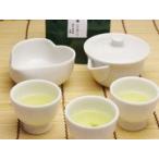 美濃焼　玉露茶器セット　機能的で使いやすい小ぶりのメッシュの網付宝瓶急須と湯呑、湯冷ましのセット