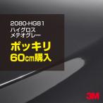 ショッピングポッキリ ラッピングシート 車 3M 2080-HG81 ハイグロス メテオグレー 1524mm幅×60cmポッキリ購入