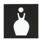  акрил матовый черный plate ACMB-012 клейкая лента есть 40mm угол HCP туалет Mark женщина 