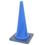 青色 三角コーン ウエイトセット 700mm ブルー 工事用コーン カラーコーン ウイングエース 熱田資材
