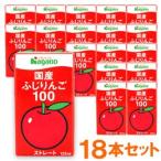 ショッピングりんご 国産ふじりんご100（125ml） 18本セット ナガノトマト