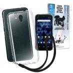 DIGNO BX softbank KYOCERA 高透明 耐衝撃 衝撃吸収 防指紋 ディグノ ソフトバンク BX dignobx TPU ストラップ付 ソフト クリア ケース カバー