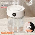 加湿器 卓上加湿器 乾燥対策 大容量 3L 軽量 600g LEDライト 持ち運び便利 パワフル加湿 低騒音 省エネ 安全 部屋 寝室 家庭用