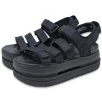 ナイキ NIKE   厚底 サンダル レディース ウィメンズ アイコン クラシック ブラック 黒 スニーカー 靴  DH0223 004