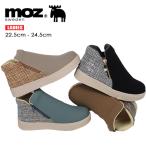ショートブーツ モズ レディース ブラック ブラウン ブルー ベージュ ファスナー 履きやすい 軽量 滑り止め フラットソール 暖かい 靴  4600