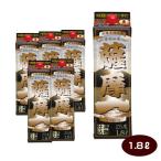 送料無料 薩摩一 芋焼酎 25度 1.8L×6本 1800mlパック 1ケース 若松酒造