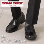 ローファー メンズ セダークレスト 通学 コインローファー 洗える 大きいサイズ ブラック プレゼント CEDAR CREST CC-1303