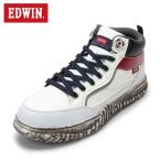 エドウィン EDWIN ESM-102 メンズ 安全靴 作業靴 セーフティーシューズ 着脱簡単 ハイカット カジュアル ユーズド ホワイト 爆買