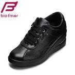 ショッピングウエッジ バイオフィッター 抗菌ウェッジソールスニーカー BFL-3411 レディース スニーカー カジュアルシューズ ウエッジソール ブラック×ブラック 爆買 SALE