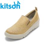 ショッピングkitson エルエーキットソン ビジュー付きウェッジソールスリッポン KS-1512 レディース スニーカー スリッポン エレガント ベージュ 爆買