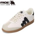 モズ スウェーデン クラシックスニーカー MOZ-3700 レディース スニーカー 薄底 レトロ クラシック トレンド ローカットスニーカー ホワイト