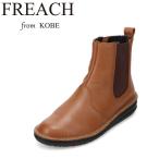 フリーチ 軽量サイドゴアブーツ PS15705 レディース ブーツ サイド ゴア ゴム ショート 軽量 疲れにくい 歩きやすい ライトブラウン