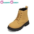  коричневый -mi- сладости CHARMY CANDY CJ-068 Kids короткие сапоги застежка-молния имеется резина шнур надеть обувь ........ желтый . покупка SALE