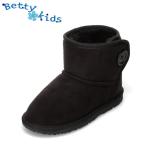 beti Kids Betty kids BK-850 Kids Kids ботинки мутон защищающий от холода нежный боа теплый теплый черный . покупка 