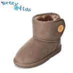 beti Kids Betty kids BK-850 Kids Kids ботинки мутон защищающий от холода нежный боа теплый теплый дуб . покупка 