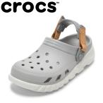クロックス crocs 208776.W レディース サンダル ルーム シューズ スリッパ 室内履き 柔らかい 痛くない フィット感 グレー SALE 爆買