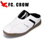 エフシークロウ FC.CROW FMH1623 メンズ サンダル クロッグサンダル 軽量 サボ スリッポン 履きやすい かかとなし ホワイト×ブラック 爆買