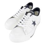 コンバース ワンスター ジェイ メンズ スニーカー ローカット CONVERSE ONE STAR J レザー JAPANモデル ホワイト×ブラック 25.5cm〜28.0cm