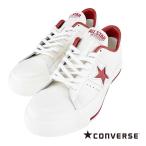 ショッピングワンスター コンバース ワンスター ジェイ メンズ スニーカー ローカット CONVERSE ONE STAR J レザー JAPANモデル ホワイト×レッド 25.0cm〜29.0cm