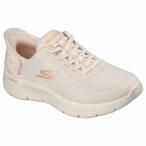 SKECHERS スケッチャーズ スリップインズ レディース スニーカー 125525 NAT ゴーウォーク フレックス - リリー ローズ ナチュラル