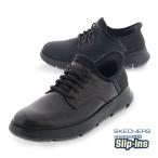 スケッチャーズ スリップインズ ガルザ ガービン メンズ スリッポン カジュアルシューズ SKECHERS Slip ins 205046 DKBR ダークブラウン / BBKブラック