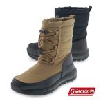 Coleman コールマン レディースブーツ ウインターブーツ 防水 ダウンブーツ ミドル丈 透湿 保温 防滑 14 ベージュ / N9 ブラック
