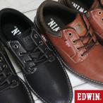 カジュアルシューズ メンズ エドウィン EDW-7340 ブラック ブラウン 25cm〜27cm スニーカー 靴 紐靴 EDWIN