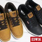 エドウィン 防水スニーカー メンズ EDW7977 黒 ブラック キャメル 25.0cm〜28.0cm ローカット 滑りにくい