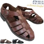 アーノルドパーマー ドライビングサンダル ダークブラウン ブラック メンズ 本革 AP6621 カメサンダル AP-6621 靴 ギフト プレゼント 父の日