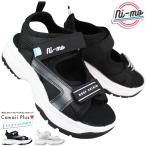 ショッピングキッズ サンダル 厚底サンダル ニーモ NM J130 ブラック ベージュ/アニマル 19cm〜23cm キッズ ジュニア 女の子 スポーツサンダル スポサン ガールズサンダル サマーシューズ