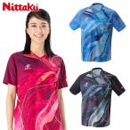 ニッタク メンズ レディース エレイスシャツ 卓球 競技 ウェア アパレル 男女兼用 ユニフォーム JTTA公認 半袖 吸汗速乾 ストレッチ 試合 ドライ NW-2224