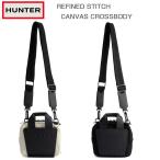ショッピングスティッチ ハンター HUNTER UBX4013CAA リファインド スティッチ キャンバス クロスボディ （カラー：ブラック・ナチュラル）ショルダーバッグ