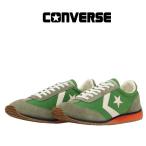 コンバース エスティーファイヤー AG CONVERSE STFIRE AG メンズ レディース スニーカー レトロ ランニングシューズ ナイロン スエード グリーン/オレンジ