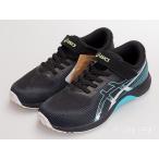 бег обувь Junior Asics Laser beam чёрный черный синий 