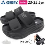 サンダル レディース 靴 コンフォートサンダル 黒 ブラック 白 ホワイト 厚底 軽量 軽い ベルクロ マジックテープ アウトドア 歩きやすい ジェリー GERRY GR5587
