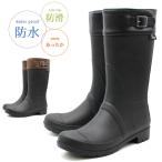レインブーツ レディース 長靴 ロング 防水 完全防水 防滑 滑りにくい 雨の日 冬 あたたかい 歩きやすい 防寒 ウレタン 黒 ブラック JENO VALENTINE JV-1226