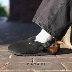 ビルケンシュトック サンダル ビルケン レディース ベロア トキオ ブラック 黒 ナロー BIRKENSTOCK TokioII Suede Black Narrow 1028348 ポイント10倍 A/W★