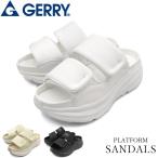 サンダル レディース リカバリー 軽量 スポーツサンダル  厚底 GERRY ジェリー GR6587 おしゃれ 黒