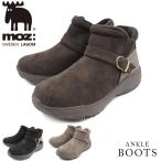 ショッピングブーティー ブーツ レディース ミドル ショート 防滑 軽量 moz モズ 暖かい 歩きやすい 黒 ハーフ mz5920