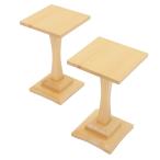 一本脚駒台（ヒバ）脚付四寸盤用