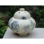 京焼 清水焼     鳥獣戯画仁清香炉　C柄