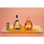 ショッピングひな祭り ひな人形　手作り色彩硝子雛（立）